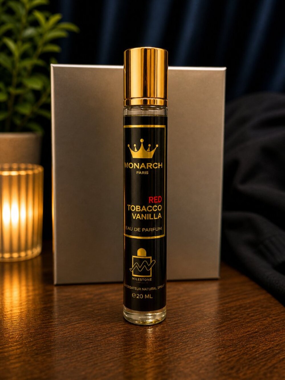 Milestone Monarch Red Tobacco Vanilla Eau de parfum For men 20ml Travel Size